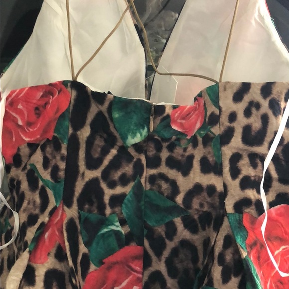 GIRLY & FLIRTY CORAL, MINT & LEOPARD DRESS - Picture 7 of 7